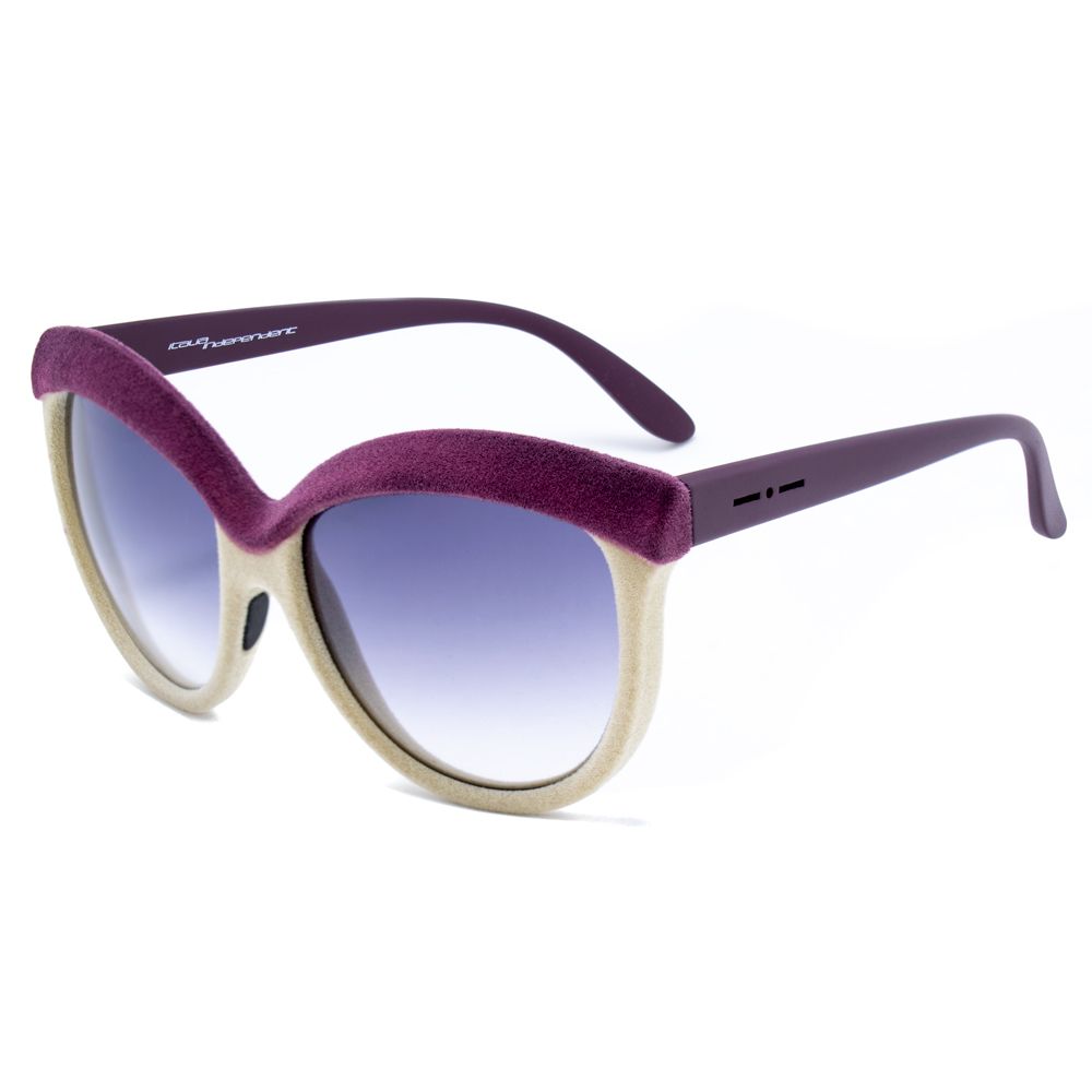 Italia Independent Women’s Sunglasses – Purple Acetate Frame, Mineral Lenses