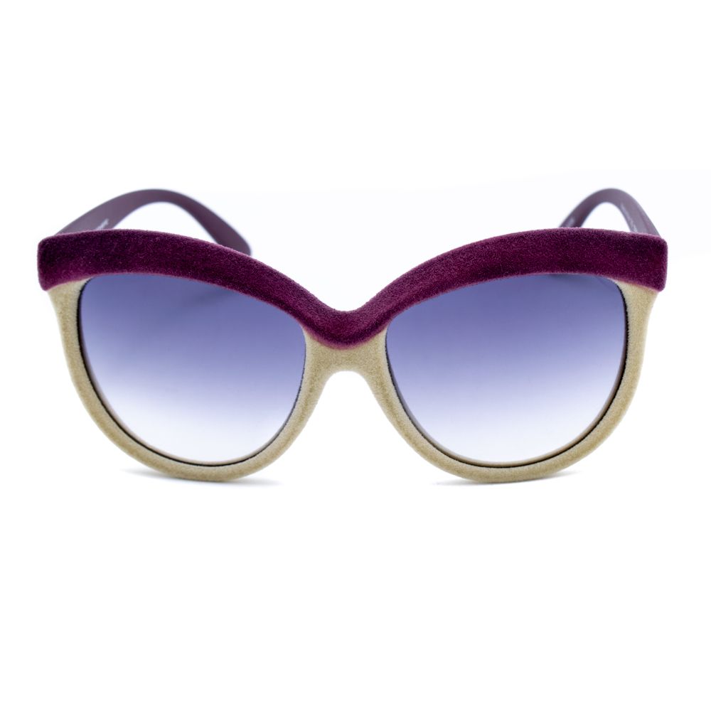 Italia Independent Women’s Sunglasses – Purple Acetate Frame, Mineral Lenses