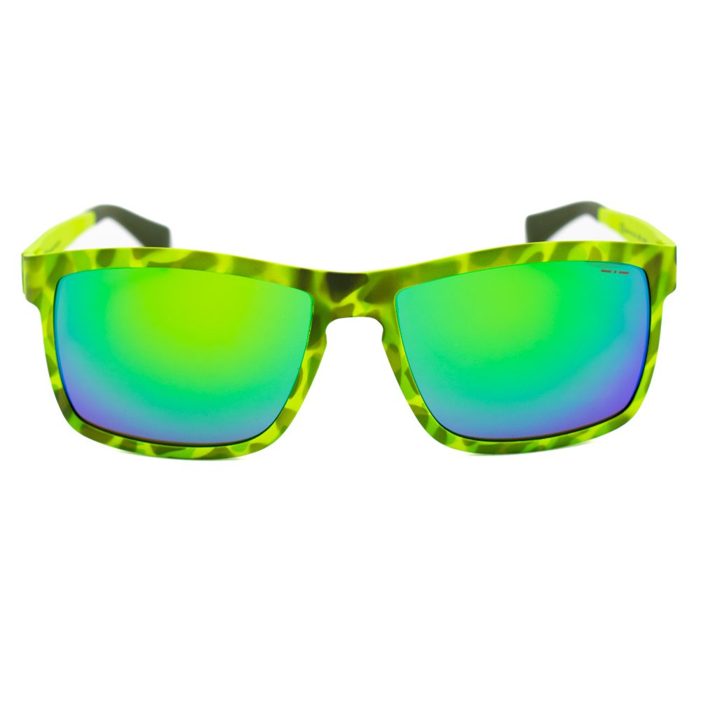 Italia Independent Green Acetate Sunglasses – Stylish Protection