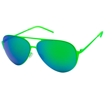 Italia Independent Green Metal Sunglasses – Stylish Unisex Frame