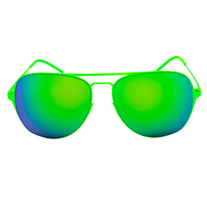 Italia Independent Men's Sunglasses – Green Metal Frame