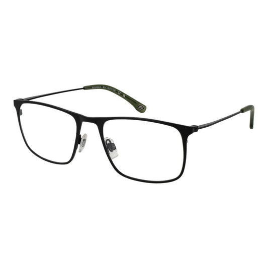 Land Rover Black Men’s Optical Frames – Rectangle Full-Rim