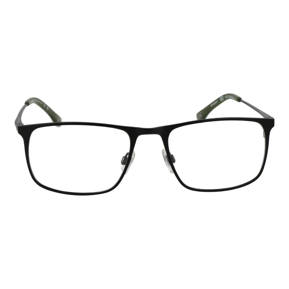 Land Rover Black Men’s Optical Frames – Rectangle Full-Rim