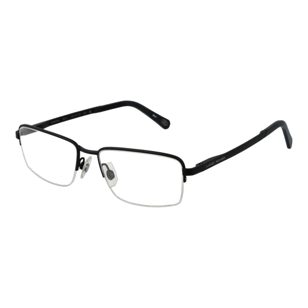 Land Rover Men's Black Optical Frames – Sleek Half-Rim Design