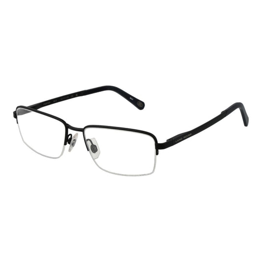 Land Rover Men's Black Optical Frames – Sleek Half-Rim Design