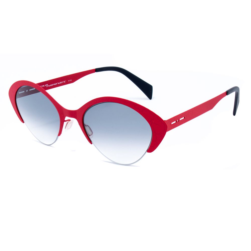Italia Independent Women’s Sunglasses – Red Metal Frame, 3 Filter