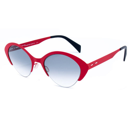 Italia Independent Women’s Sunglasses – Red Metal Frame, 3 Filter