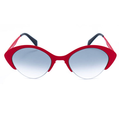 Italia Independent Women’s Sunglasses – Red Metal Frame, 3 Filter