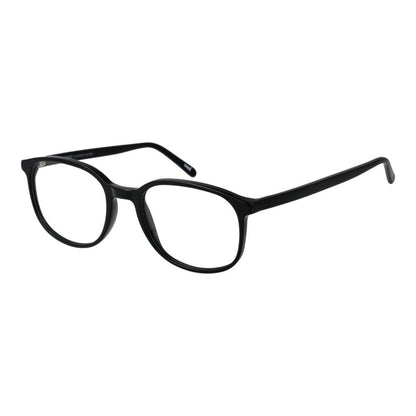 Andy Wolf Black Unisex Optical Frames – Stylish Oval Design, 54mm