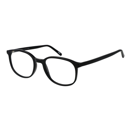 Andy Wolf Black Unisex Optical Frames – Stylish Oval Design, 54mm