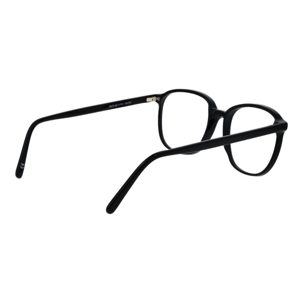 Andy Wolf Black Unisex Optical Frames – Square Full-Rim Design