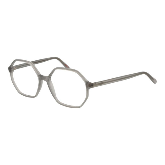 Andy Wolf Gray Unisex Optical Frames – Square Full-Rim, 56mm