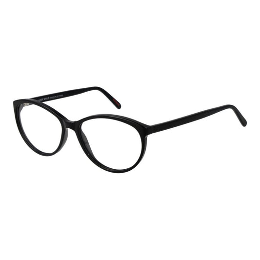 Andy Wolf Black Unisex Optical Frames – Oval Full-Rim Design