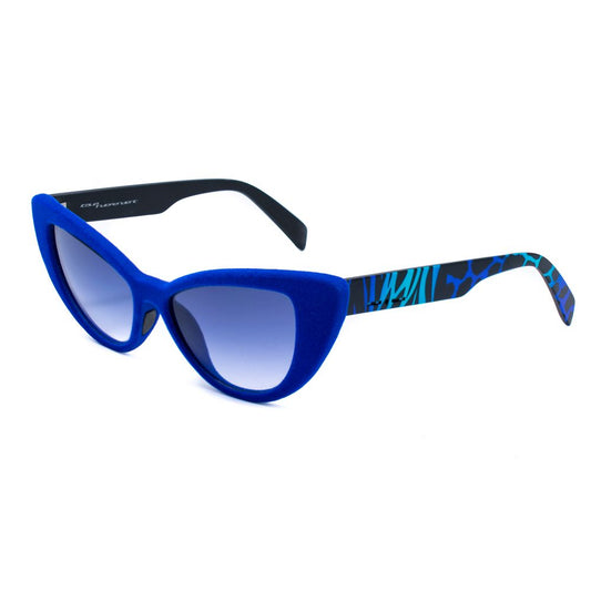 Italia Independent Women’s Sunglasses – Blue Acetate Frame, Full UV Protection
