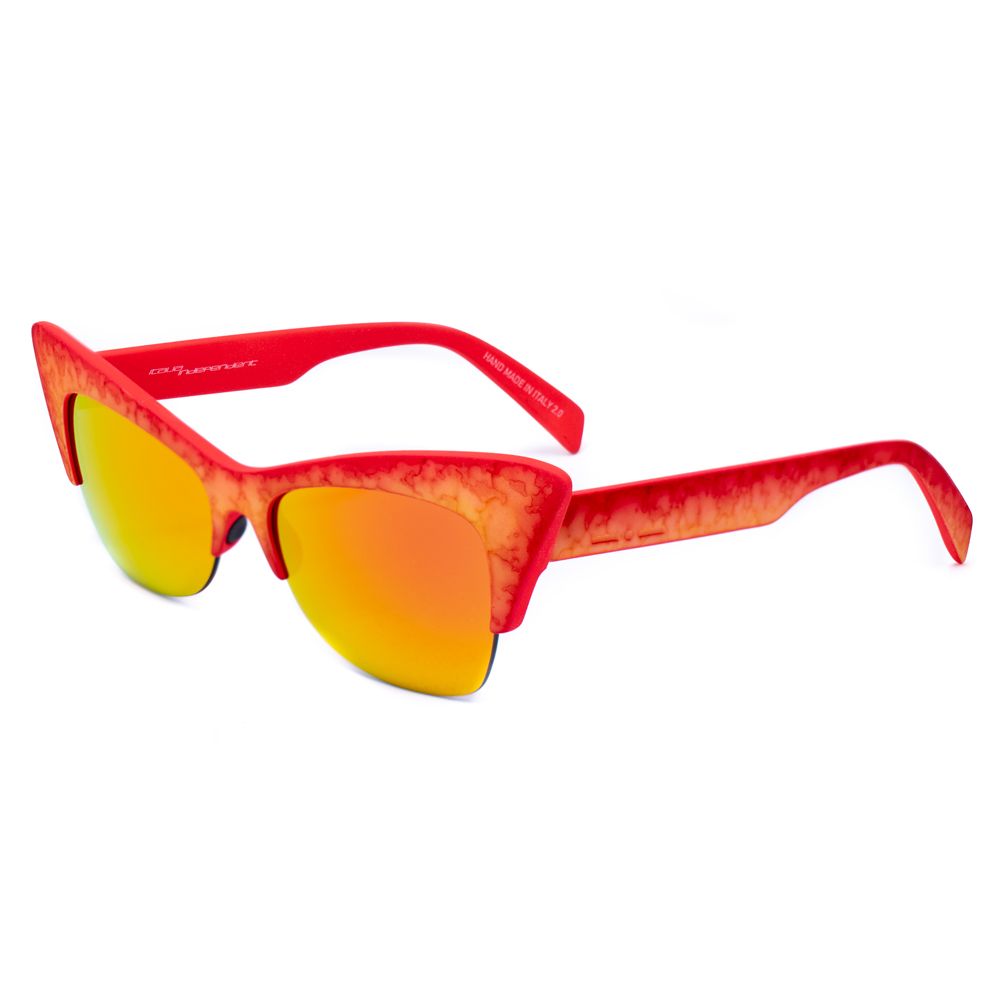 Italia Independent Women’s Sunglasses – Red Acetate Frame, Filter 2 Lenses