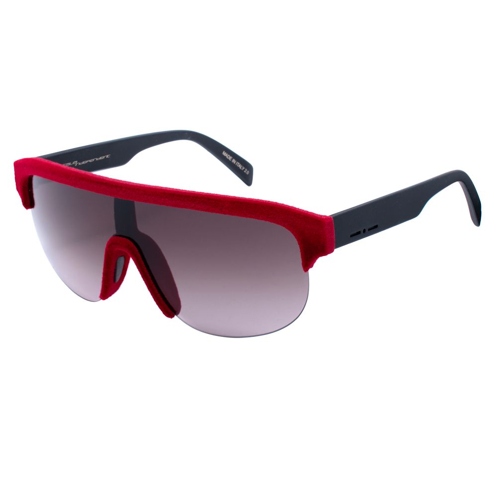 Italia Independent Unisex Sunglasses – Red Acetate Frame, Gradient Lenses