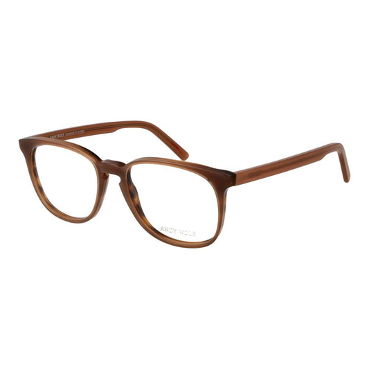 Andy Wolf Brown Unisex Optical Frames – Square Full-Rim