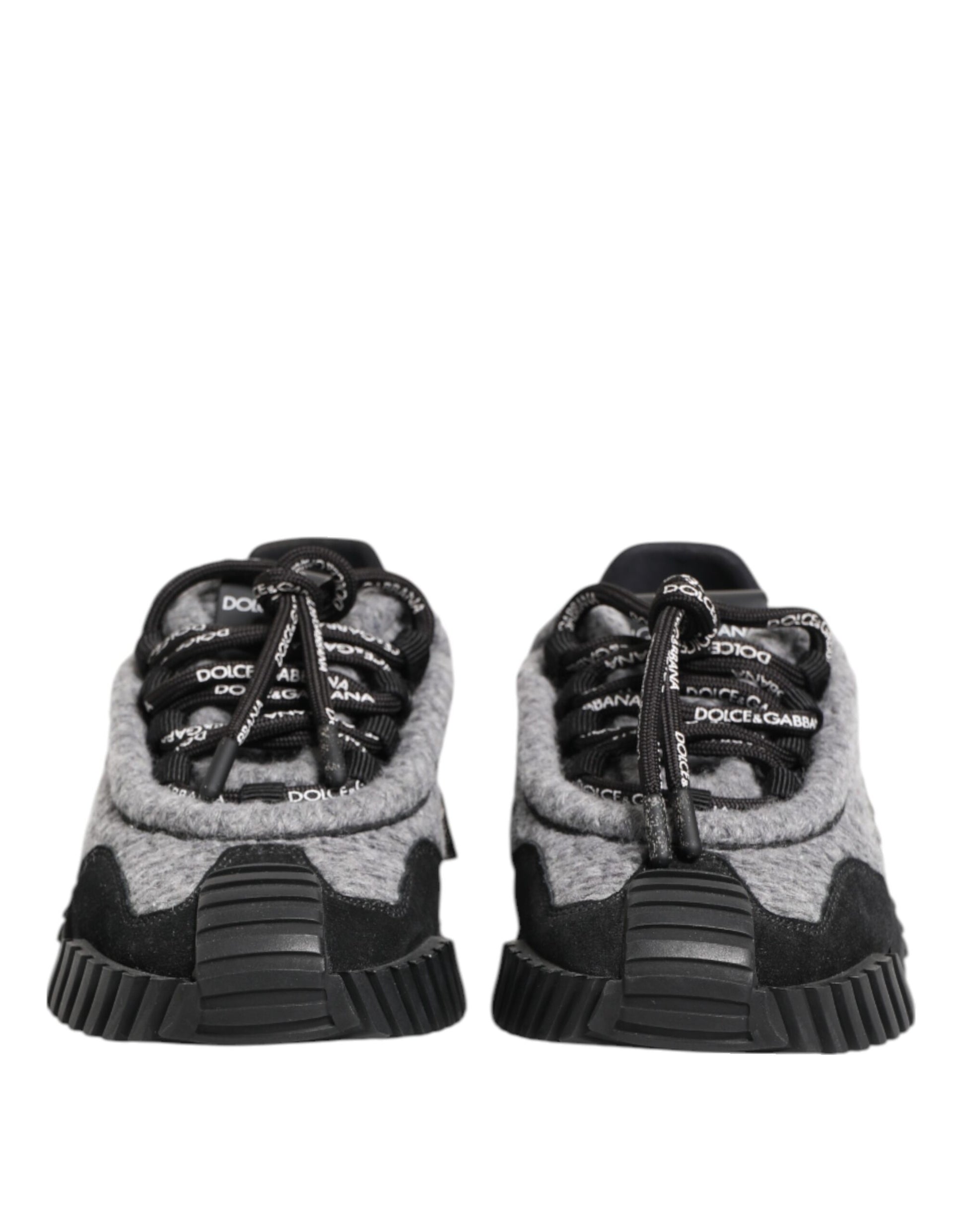 Dolce & Gabbana Black Gray NS1 Low Top Sneakers