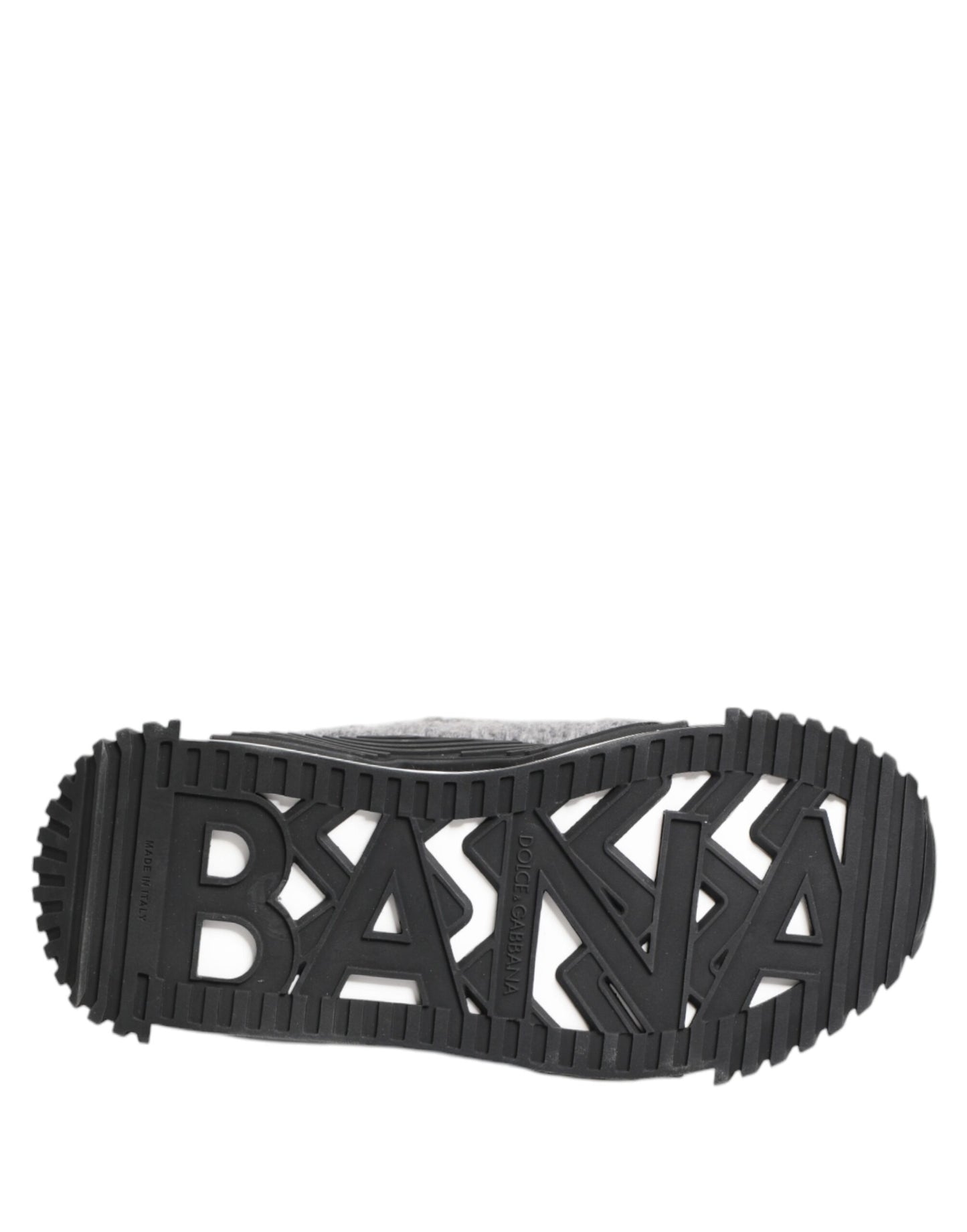 Dolce & Gabbana Black Gray NS1 Low Top Sneakers