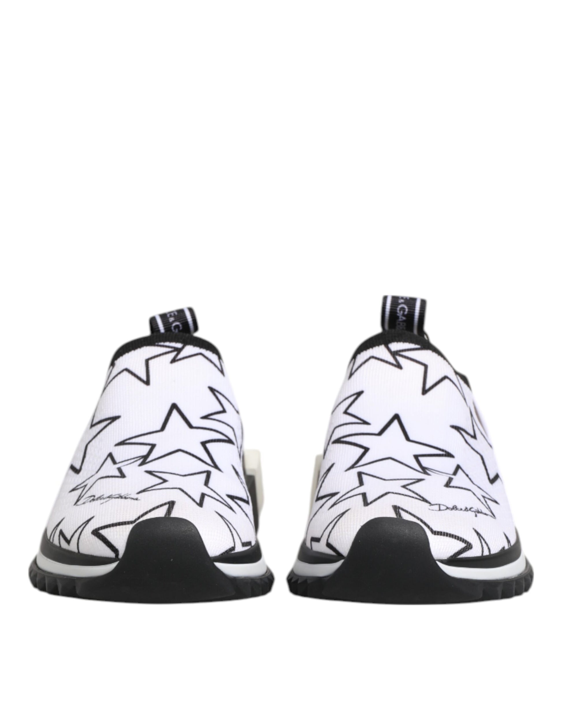 Dolce & Gabbana White Stars Sorrento Low Top Sneakers