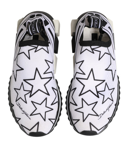 Dolce & Gabbana White Stars Sorrento Low Top Sneakers