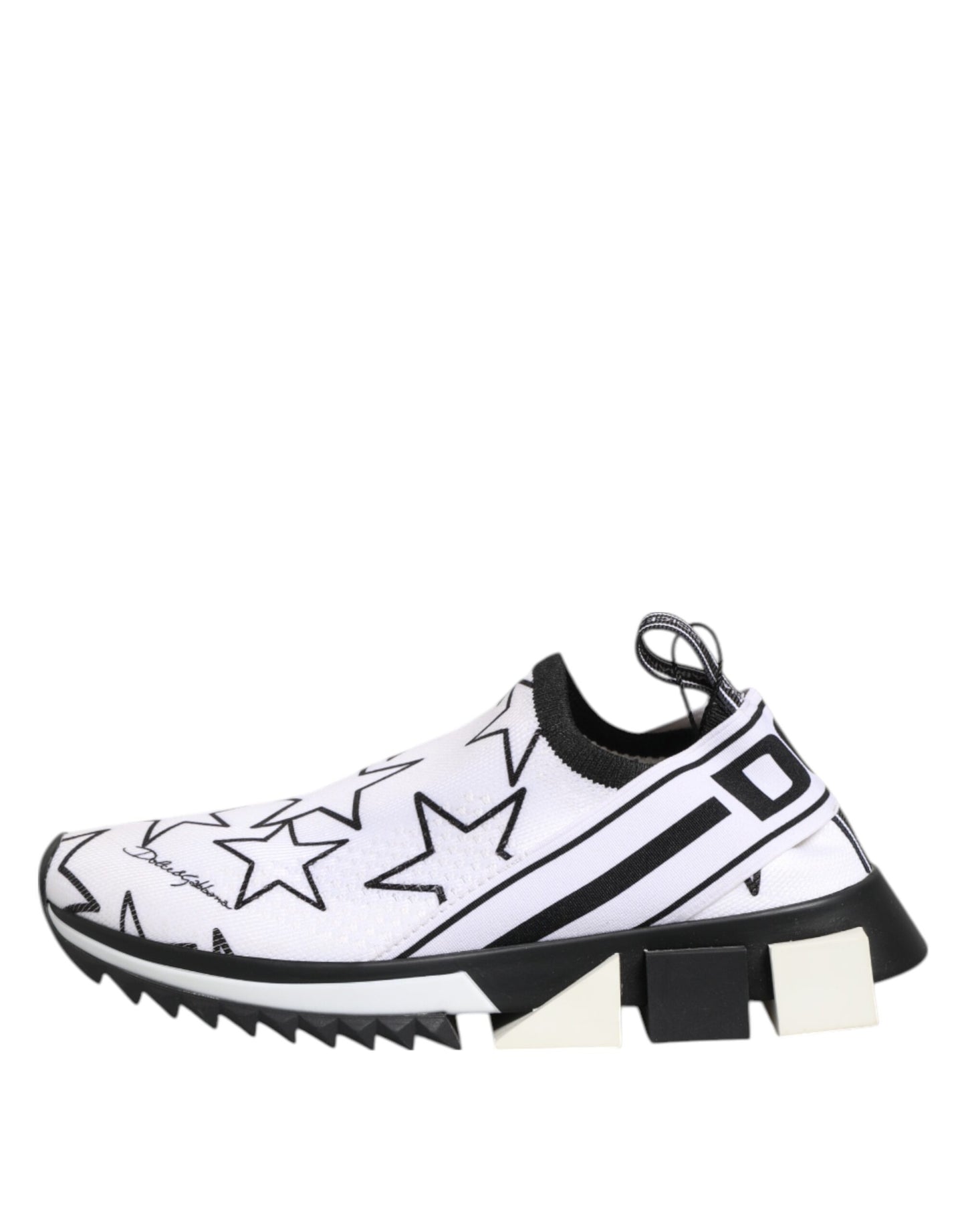 Dolce & Gabbana White Stars Sorrento Low Top Sneakers