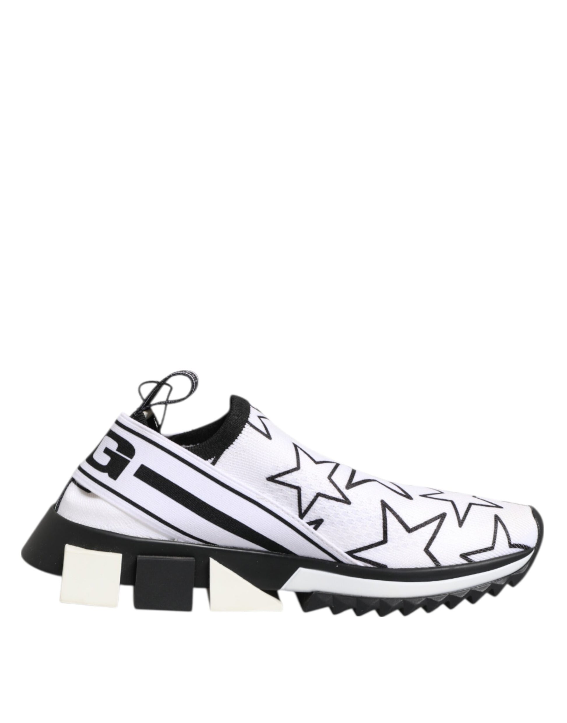 Dolce & Gabbana White Stars Sorrento Low Top Sneakers