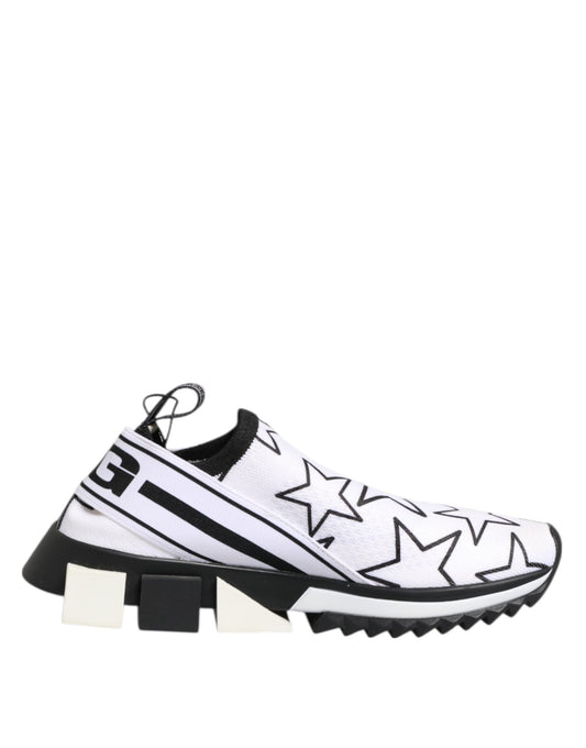 Dolce & Gabbana White Stars Sorrento Low Top Sneakers