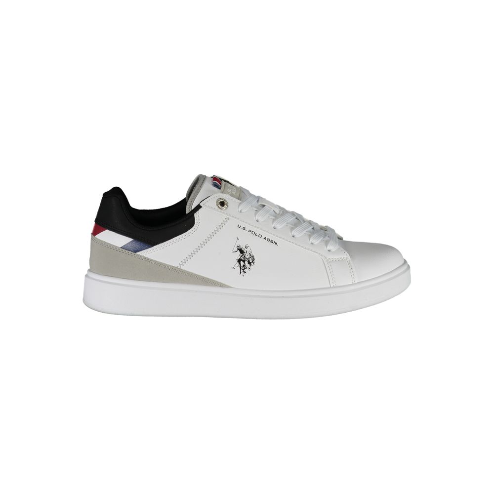 U.S. Polo Assn. White Polyester Sneaker