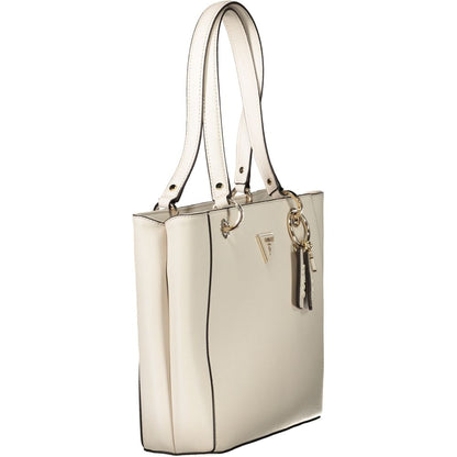 Guess Jeans Beige Polyethylene Noelle Handbag