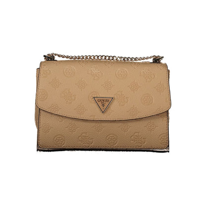 Guess Jeans Beige Polyethylene Handbag - CRESIDIA BAG
