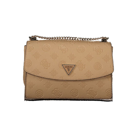 Guess Jeans Beige Polyethylene Handbag - CRESIDIA BAG