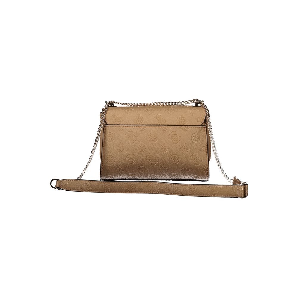 Guess Jeans Beige Polyethylene Handbag - CRESIDIA BAG