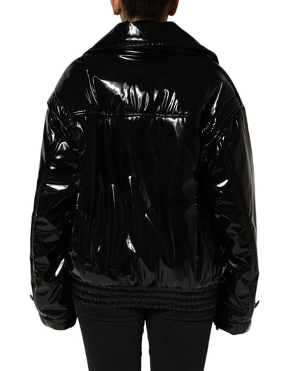 Dolce & Gabbana Black Quilted Puffer Coat