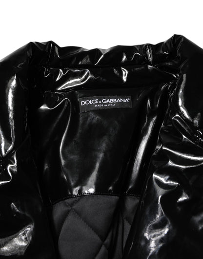 Dolce & Gabbana Black Quilted Puffer Coat