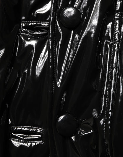 Dolce & Gabbana Black Quilted Puffer Coat
