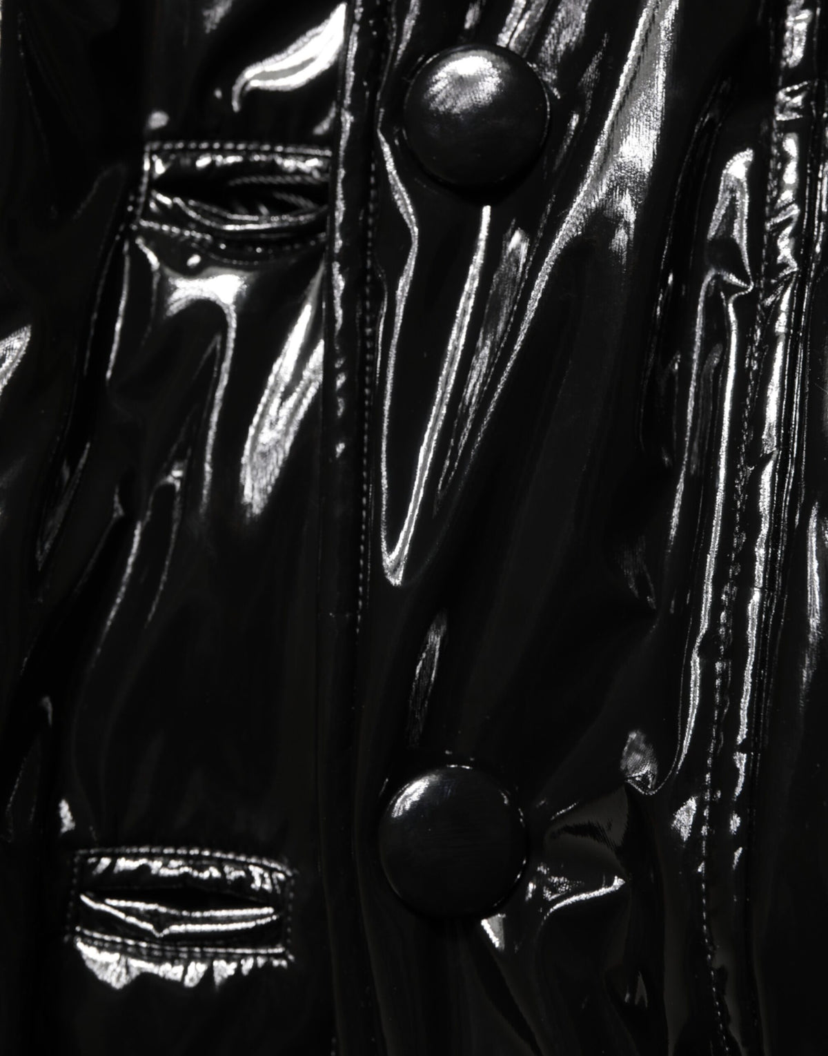 Dolce & Gabbana Black Quilted Puffer Coat