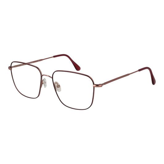 Andy Wolf Burgundy Unisex Optical Frames – Square Full-Rim