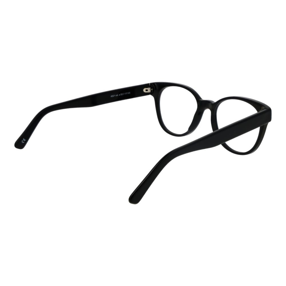 Andy Wolf Black Unisex Optical Frames – Panto Style