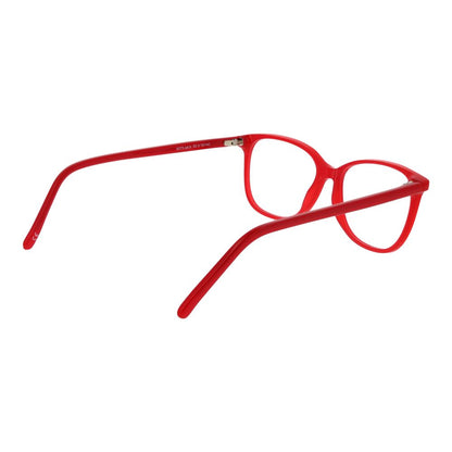 Andy Wolf Red Unisex Optical Frames – Square Full-Rim Design