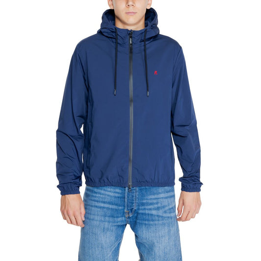 Replay Blue Polyamide Jacket & Coat for Men