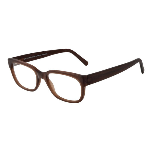 Andy Wolf Brown Unisex Optical Frames – Rectangle Full-Rim, 52mm