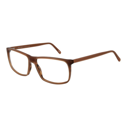 Andy Wolf Unisex Optical Frames – Brown Rectangle Design