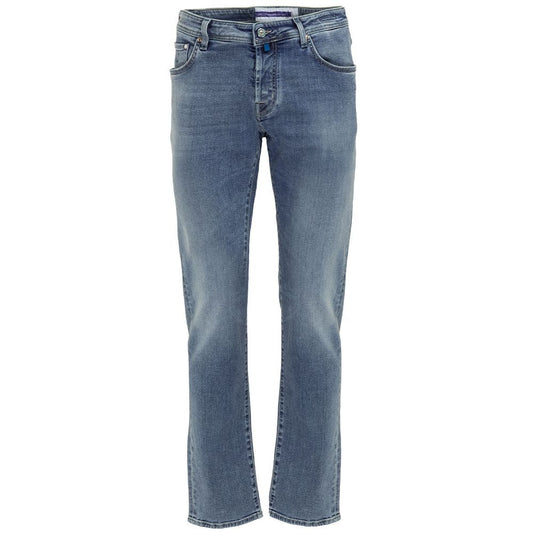 Jacob Cohen Blue Cotton Nick Slim Fit Jeans