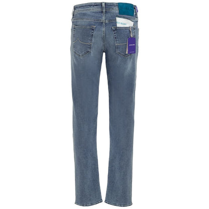 Jacob Cohen Blue Cotton Nick Slim Fit Jeans
