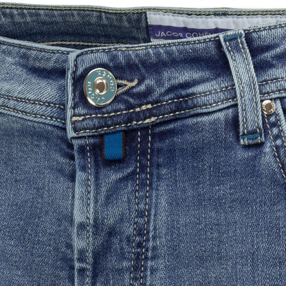 Jacob Cohen Blue Cotton Nick Slim Fit Jeans