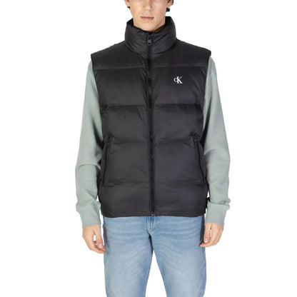 Calvin Klein Jeans Black Polyamide Sleeveless Jacket