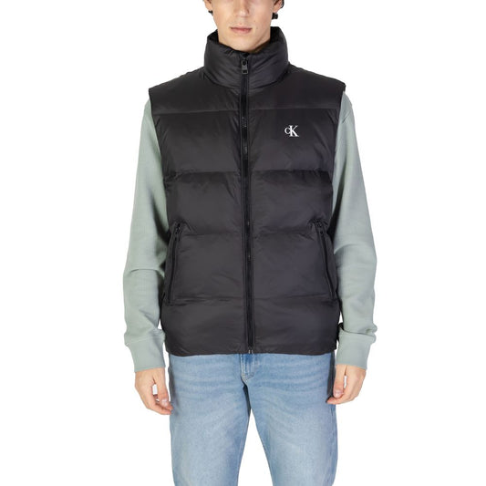 Calvin Klein Jeans Black Polyamide Sleeveless Jacket