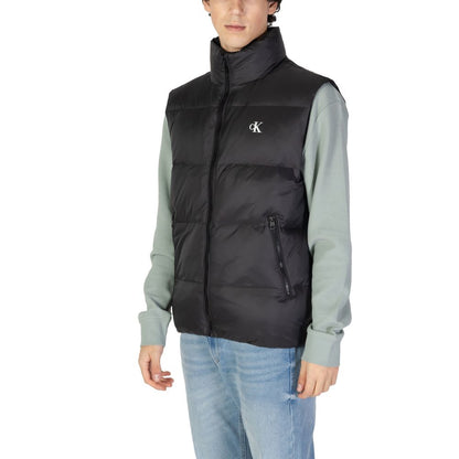Calvin Klein Jeans Black Polyamide Sleeveless Jacket