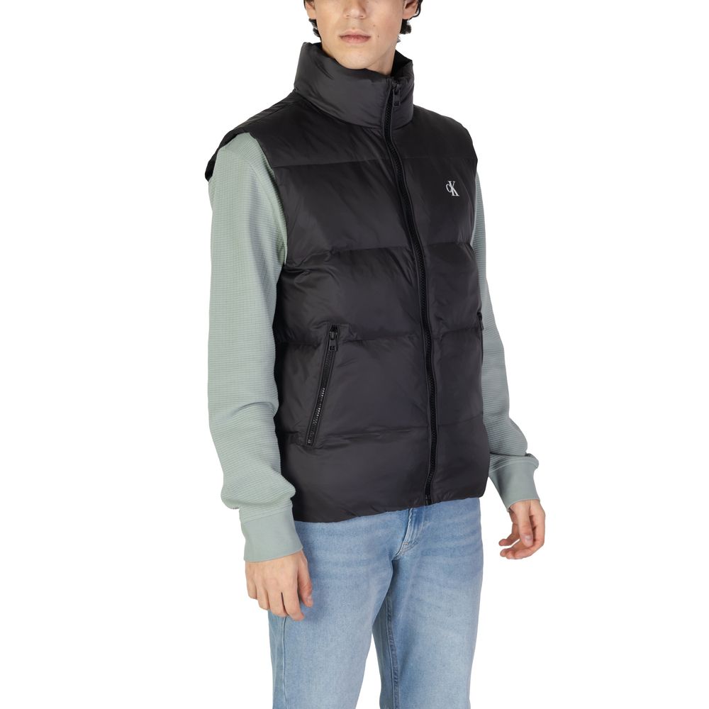 Calvin Klein Jeans Black Polyamide Sleeveless Jacket